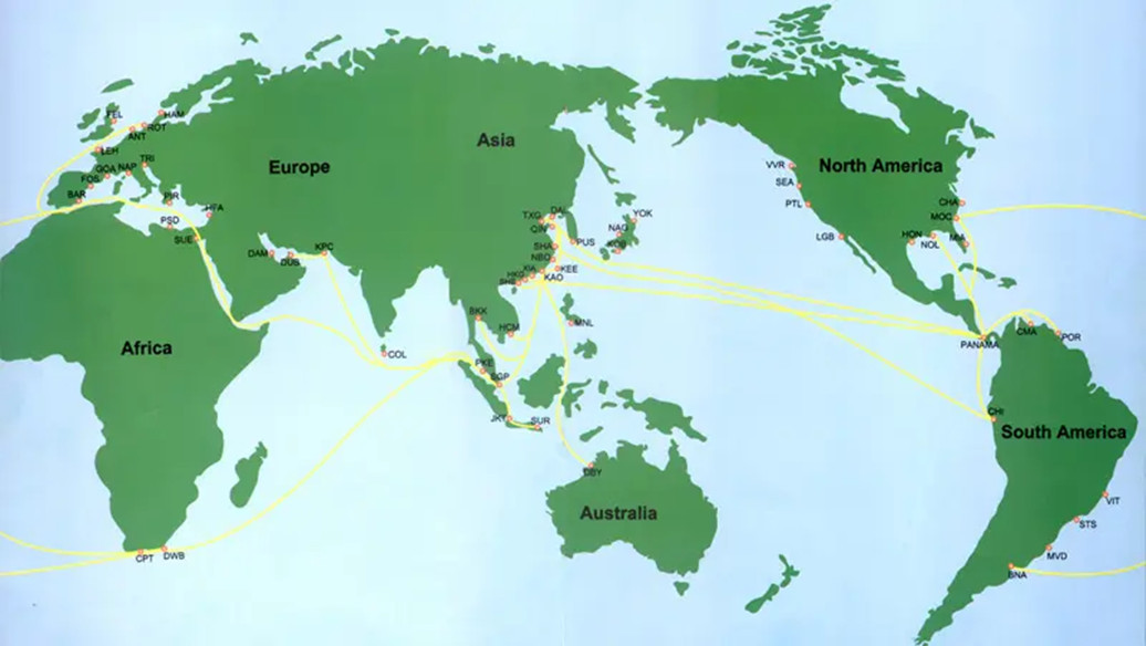 国际海运中全球重要的海运航线有哪些?